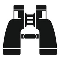 Binoculars icon, simple style vector