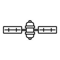 Signal satellite icon, outline style vector