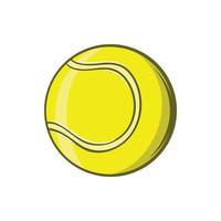 icono de pelota de tenis, estilo de dibujos animados vector