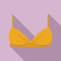 Cup bra icon, flat style vector