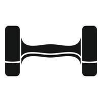 Dumbell icon, simple style vector