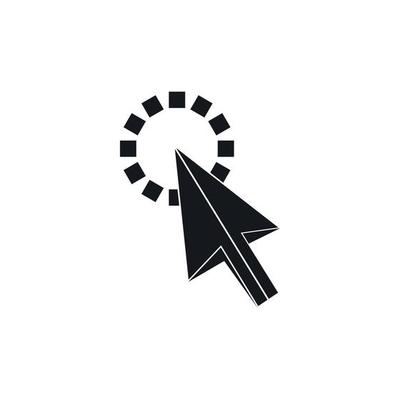 Click icon, simple style