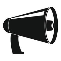 Old megaphone icon, simple style vector