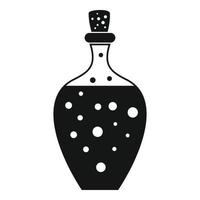 icono de botella de poción, estilo simple vector