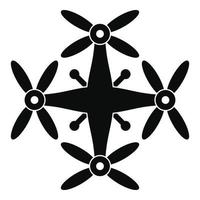 Transport drone icon, simple style vector