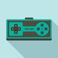 icono de gamepad retro, estilo plano vector