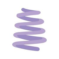 Spiral coil icon, flat style vector