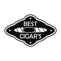 mejor logo de cigarro cubano, estilo simple vector