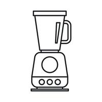 Food processor, mixer, blender icon, outline style vector