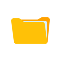 Yellow folders for organizing documents. sorting large amounts of data png