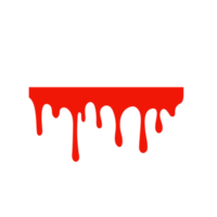 vergossenes Blut. eine rote klebrige Flüssigkeit, die Blut tropfte Halloween-Kriminalität-Konzept. png