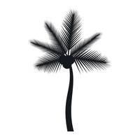 Palm butia capitata icon, simple style vector