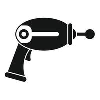 icono de blaster de juguete, estilo simple vector