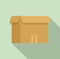 Storage objects box icon, flat style vector
