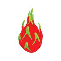 Dragon fruit icon, cartoon style vector