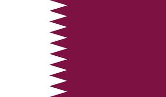 imagen de la bandera de qatar vector