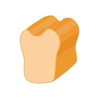 iWhite bread icon, cartoon style vector