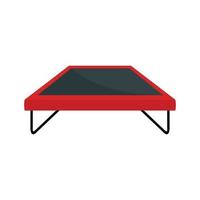 Fashion trampoline icon, flat style vector