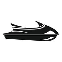 icono de jet ski oceánico, estilo simple vector