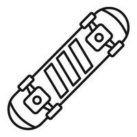 Fashion new skateboard icon, outline style vector