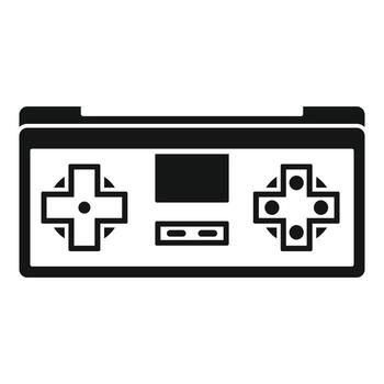Gadget game controller icon, simple style vector