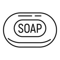 Soap icon, outline style vector