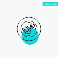 Solution Business Company Finance Structure turquoise highlight circle point Vector icon