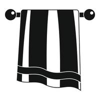 icono de toalla de baño, estilo simple vector