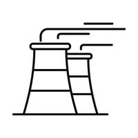 Power plant icon, outline style vector