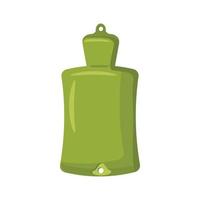 icono de calentador de goma verde, estilo de dibujos animados vector