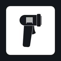 Barcode scanner icon, simple style vector