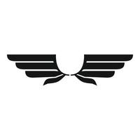 Eagle wings icon, simple style vector