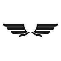 Eagle wings icon, simple style vector