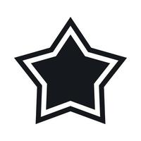 icono de estrella, estilo simple vector