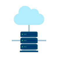 tecnología de almacenamiento de datos del servidor de base de datos en computación en la nube para seguridad de archivos png