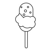 Ice Cream icon, outline style vector