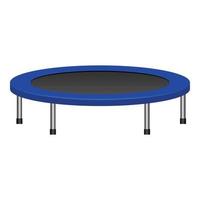 Kid trampoline icon, realistic style vector