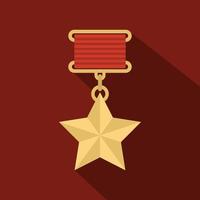 icono de medalla vector plano