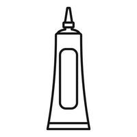 Glue tube icon, outline style vector