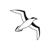 icono de gaviota, estilo simple vector