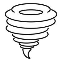 Funnel tornado icon, outline style vector