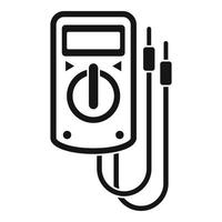 Multimeter device icon, simple style vector