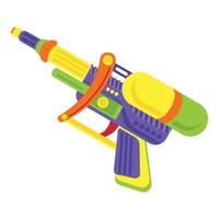 Squirt gun icon, cartoon style vector