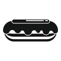 icono de eclair, estilo simple vector