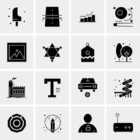 16 Universal Business Icons Vector Creative Icon Illustration to use in web and Mobile Related project