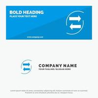 Chang Chart Data Exchange Money Paper SOlid Icon Website Banner and Business Logo Template vector