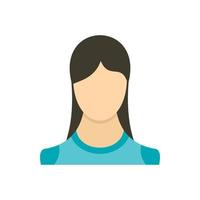 Woman icon in flat style vector