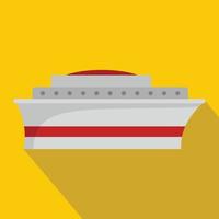 Ship icon, flat style vector