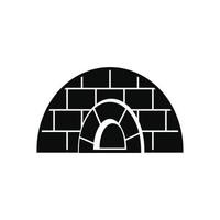 Icehouse icon, simple style vector