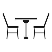 Street bar furniture icon, simple style vector